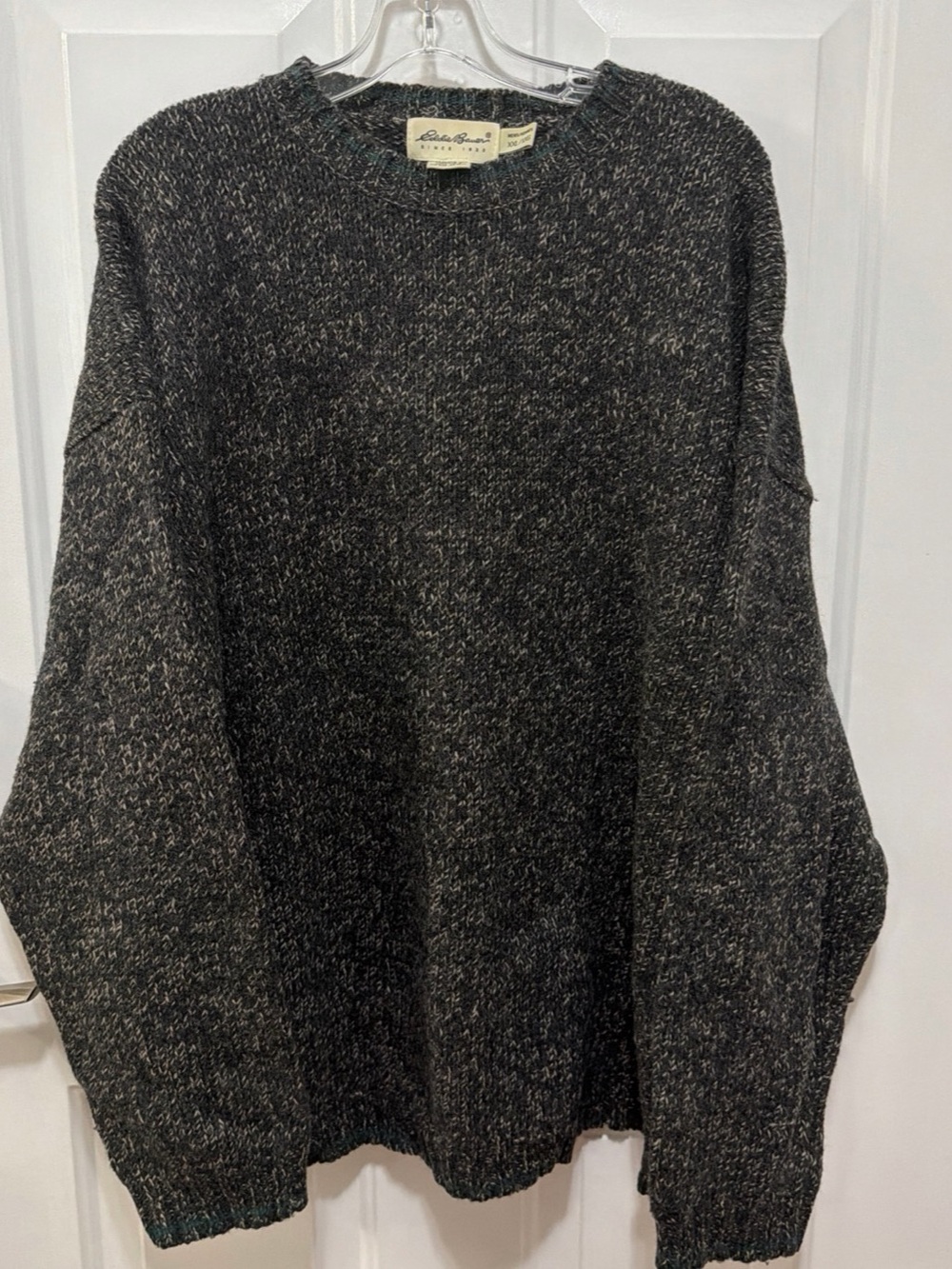 Eddie Bauer Men's Wool Blend Crewneck Sweater XXL vintage heavy
